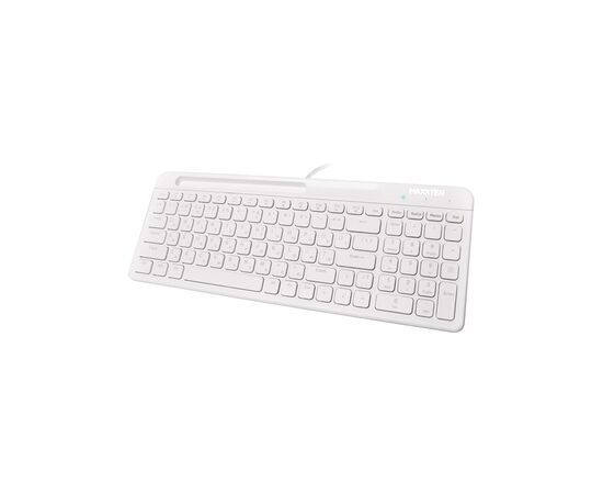 Клавиатура Maxxter KB-01W-UA USB White (KB-01W-UA), изображение 2 Клавиатура Maxxter KB-01W-UA USB White (KB-01W-UA), изображение 2