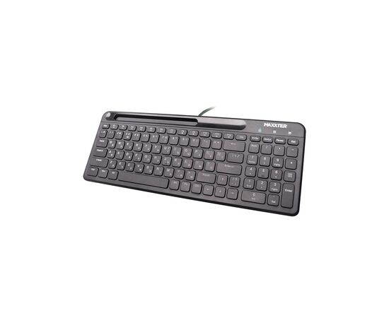 Клавиатура Maxxter KB-01B-UA USB Black (KB-01B-UA), изображение 2 Клавиатура Maxxter KB-01B-UA USB Black (KB-01B-UA), изображение 2