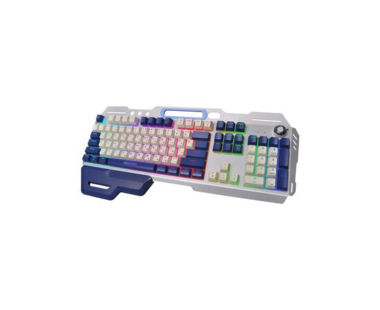Клавиатура Maxxter KBG-RGB-01-UA RGB USB Metal (KBG-RGB-01-UA), изображение 2 Клавиатура Maxxter KBG-RGB-01-UA RGB USB Metal (KBG-RGB-01-UA), изображение 2