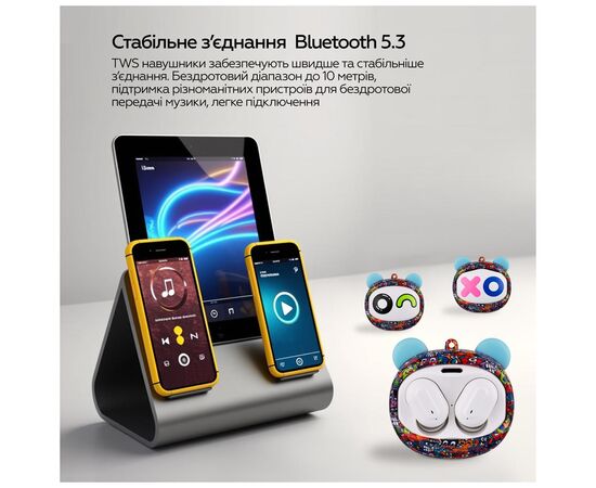 Наушники XoKo G05-face changing TWS Violet (G05-VIOT), изображение 2