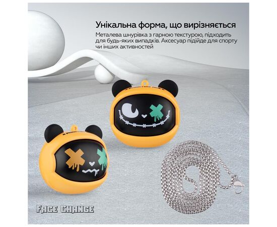 Наушники XoKo G05-face changing TWS Yellow-Black (G05-YEBK), изображение 6 Наушники XoKo G05-face changing TWS Yellow-Black (G05-YEBK), изображение 6