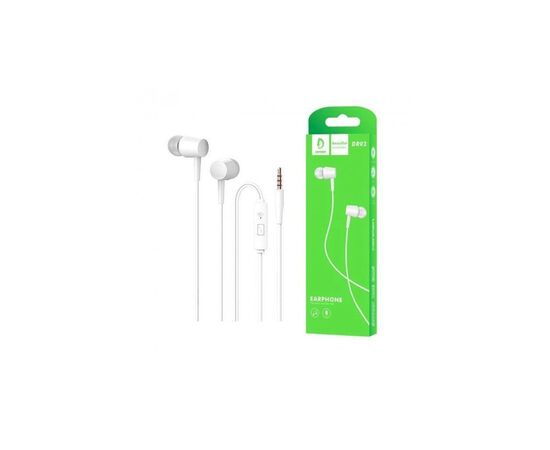 Наушники Denmen DR02 3.5mm White (DE-DR02-WH), изображение 2 Наушники Denmen DR02 3.5mm White (DE-DR02-WH), изображение 2