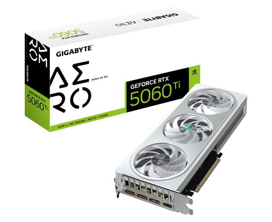 Видеокарта GIGABYTE GeForce RTX5060Ti 8Gb AERO OC (GV-N506TAERO OC-8GD), изображение 10 Видеокарта GIGABYTE GeForce RTX5060Ti 8Gb AERO OC (GV-N506TAERO OC-8GD), изображение 10