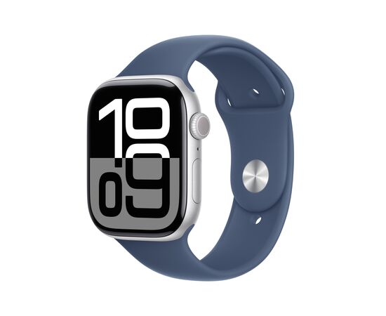 Смарт-годинник Apple Watch Series 10 GPS + Cellular 42mm Gold Titanium Case with Starlight Sport Band - S/M (MX063QH/A)