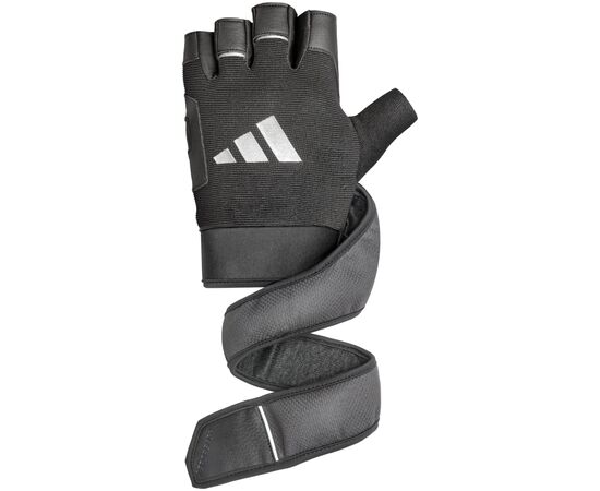 Перчатки для фитнеса Adidas Wrist Wrap Training Gloves ADGB-15050 чорний XS (885652028745), изображение 2 Перчатки для фитнеса Adidas Wrist Wrap Training Gloves ADGB-15050 чорний XS (885652028745), изображение 2
