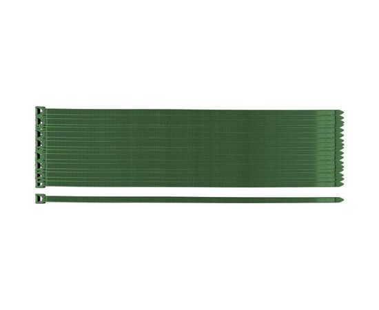 Стяжка Neo Tools 50шт, пластик, 7.6х380мм, зеленая (15-971)