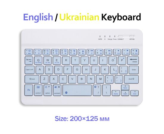 Клавиатура BeCover Bluetooth UA Light Blue (713410)