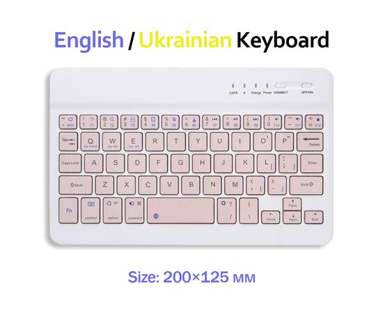 Клавиатура BeCover Bluetooth UA Pink (713411)