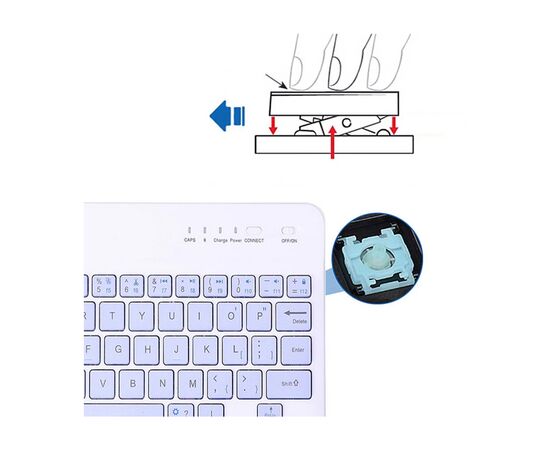 Клавиатура BeCover Bluetooth UA Purple (713409), изображение 3 Клавиатура BeCover Bluetooth UA Purple (713409), изображение 3