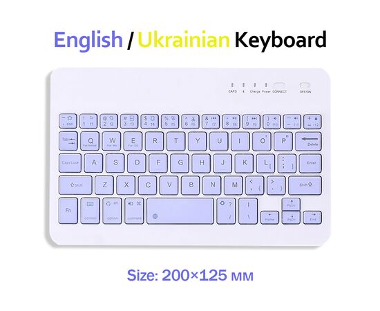 Клавіатура BeCover Bluetooth UA Purple (713409)