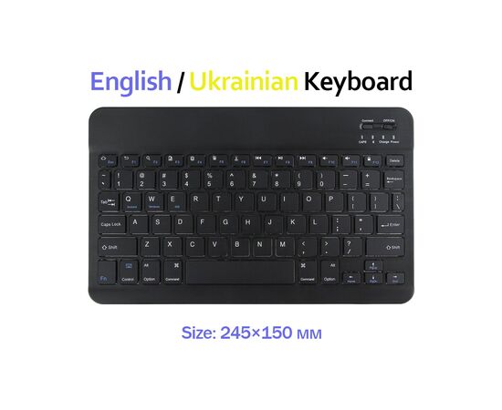Клавиатура BeCover (245х150 мм) Bluetooth UA Black (713405)
