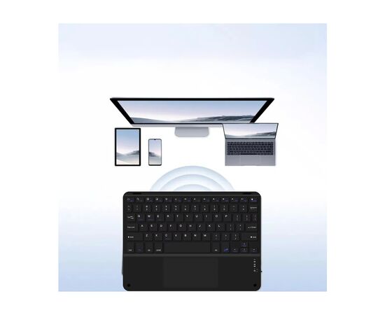 Клавіатура BeCover with TouchPad Bluetooth UA Black (713403), зображення 6 Клавіатура BeCover with TouchPad Bluetooth UA Black (713403), зображення 6