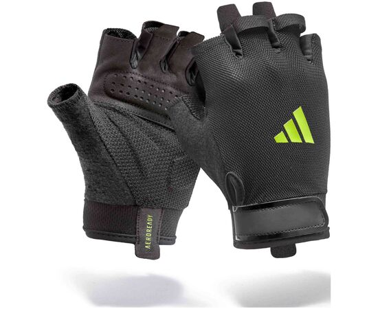 Рукавички для фітнесу Adidas Essential Training Gloves ADGB-15002GN чорний, зелений M (885652025966), зображення 5 Рукавички для фітнесу Adidas Essential Training Gloves ADGB-15002GN чорний, зелений M (885652025966), зображення 5