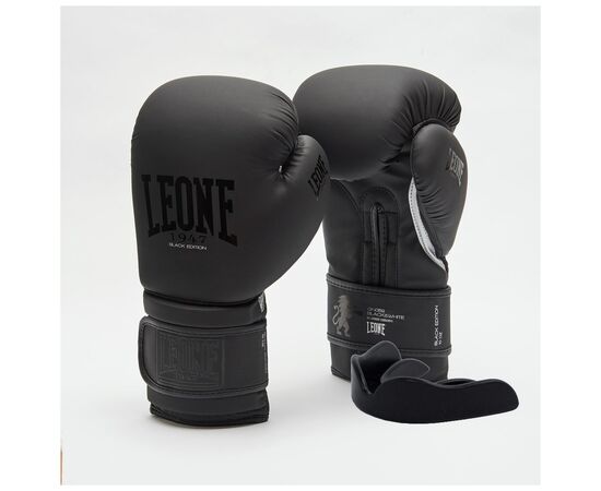 Боксерские перчатки Leone GN059 Black/White 12 унцій (GN059_Bl/White_12oz)