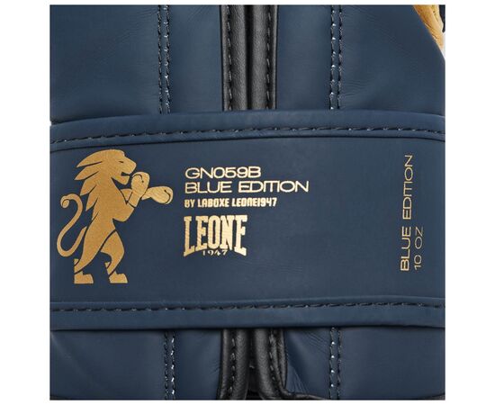 Боксерские перчатки Leone GN059B Blue Edition 14 унцій (GN059B_Blue_14oz), изображение 7 Боксерские перчатки Leone GN059B Blue Edition 14 унцій (GN059B_Blue_14oz), изображение 7