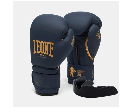 Боксерские перчатки Leone GN059B Blue Edition 16 унцій (GN059B_Blue_16oz)