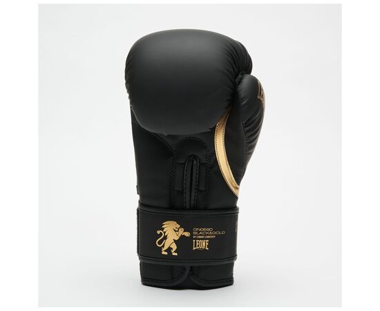 Боксерские перчатки Leone GN059D Black/Gold 14 унцій (GN059D_Bl/Gold_14oz), изображение 4 Боксерские перчатки Leone GN059D Black/Gold 14 унцій (GN059D_Bl/Gold_14oz), изображение 4