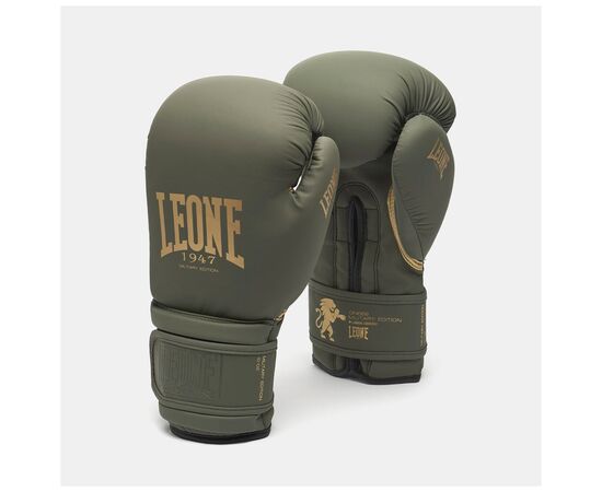 Боксерские перчатки Leone GN059G Military Edition Green 12 унцій (GN059G_Green_12oz), изображение 2 Боксерские перчатки Leone GN059G Military Edition Green 12 унцій (GN059G_Green_12oz), изображение 2
