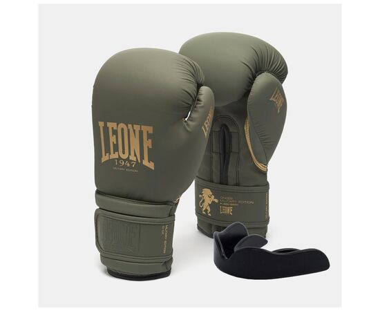 Боксерські рукавички Leone GN059G Military Edition Green 14 унцій (GN059G_Green_14oz)