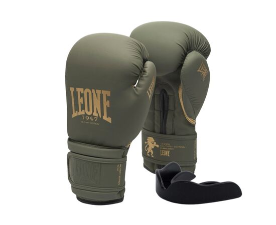 Боксерские перчатки Leone GN059G Military Edition Green 16 унцій (GN059G_Green_16oz)
