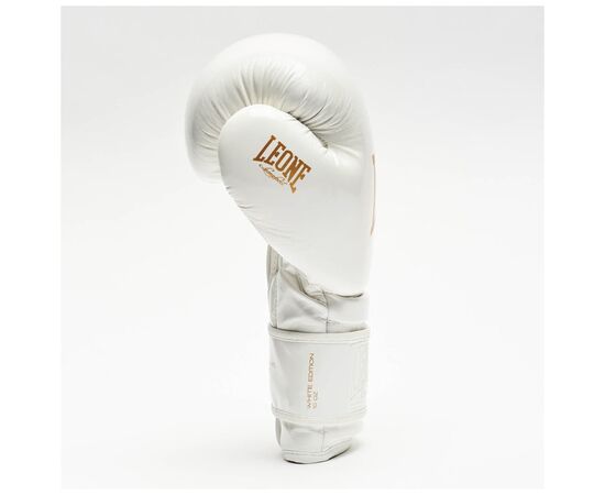 Боксерские перчатки Leone GN059W White/Gold 10 унцій (GN059W_White_10oz), изображение 6 Боксерские перчатки Leone GN059W White/Gold 10 унцій (GN059W_White_10oz), изображение 6