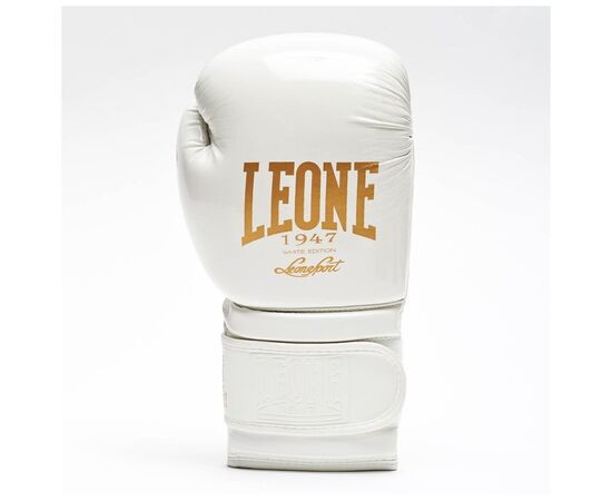 Боксерские перчатки Leone GN059W White/Gold 14 унцій (GN059W_White_14oz), изображение 3 Боксерские перчатки Leone GN059W White/Gold 14 унцій (GN059W_White_14oz), изображение 3