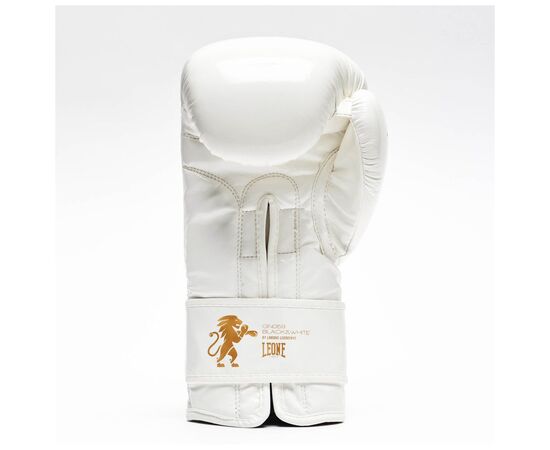 Боксерские перчатки Leone GN059W White/Gold 14 унцій (GN059W_White_14oz), изображение 4 Боксерские перчатки Leone GN059W White/Gold 14 унцій (GN059W_White_14oz), изображение 4