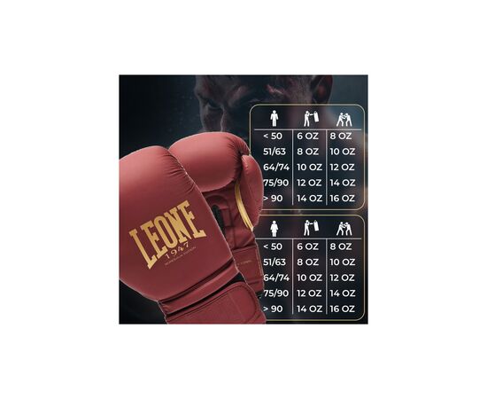 Боксерские перчатки Leone GN059X Bordeaux ED 10 унцій (GN059X_BORDEAUX_10oz), изображение 10 Боксерские перчатки Leone GN059X Bordeaux ED 10 унцій (GN059X_BORDEAUX_10oz), изображение 10