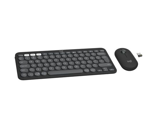 Комплект Logitech Pebble 2 Wireless UA Graphite (920-012239), зображення 2 Комплект Logitech Pebble 2 Wireless UA Graphite (920-012239), зображення 2