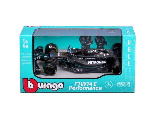 Машина Bburago Mercedes-AMG F1 W14 E Performance (2023) (143) (18-38080), изображение 4 Машина Bburago Mercedes-AMG F1 W14 E Performance (2023) (143) (18-38080), изображение 4