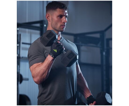 Перчатки для фитнеса Adidas Essential Training Gloves ADGB-15000GN чорний, зелений XS (885652027731), изображение 6 Перчатки для фитнеса Adidas Essential Training Gloves ADGB-15000GN чорний, зелений XS (885652027731), изображение 6