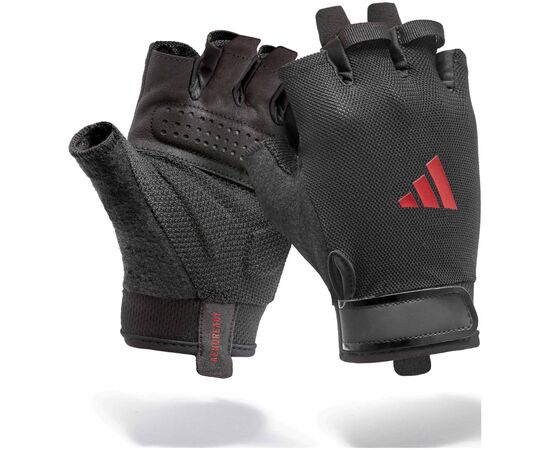 Перчатки для фитнеса Adidas Essential Training Gloves ADGB-15001RD чорний, червоний S (885652025843), изображение 5 Перчатки для фитнеса Adidas Essential Training Gloves ADGB-15001RD чорний, червоний S (885652025843), изображение 5