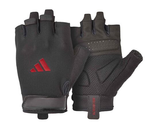 Рукавички для фітнесу Adidas Essential Training Gloves ADGB-15001RD чорний, червоний S (885652025843)