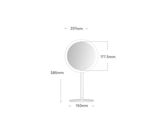 Зеркало Xiaomi DOCO Daylight Mirror White (DM005), изображение 4 Зеркало Xiaomi DOCO Daylight Mirror White (DM005), изображение 4