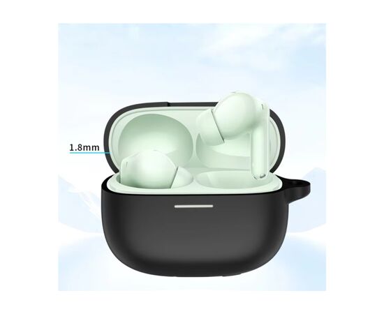 Чохол для навушників BeCover Silicon для Xiaomi Redmi Buds 6 Pro Black (713227), зображення 4 Чохол для навушників BeCover Silicon для Xiaomi Redmi Buds 6 Pro Black (713227), зображення 4