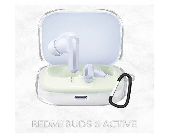 Чохол для навушників BeCover Soft TPU для Xiaomi Redmi Buds 6 Active Transparent (712015)