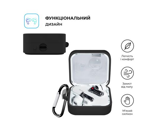 Чохол для навушників Armorstandart Hang Case для Nothing Ear (2) Black (ARM75397), зображення 2
