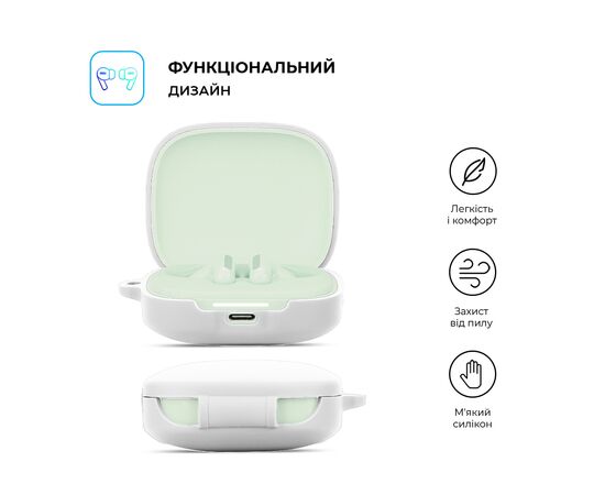 Чохол для навушників Armorstandart Hang Case для Xiaomi Redmi Buds 6 White (ARM83393), зображення 2 Чохол для навушників Armorstandart Hang Case для Xiaomi Redmi Buds 6 White (ARM83393), зображення 2