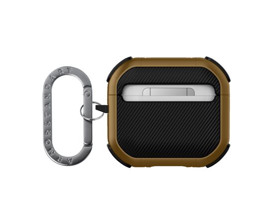 Чехол для наушников Armorstandart Panzer для Apple Airpods 4 Brown (ARM82556), изображение 2 Чехол для наушников Armorstandart Panzer для Apple Airpods 4 Brown (ARM82556), изображение 2