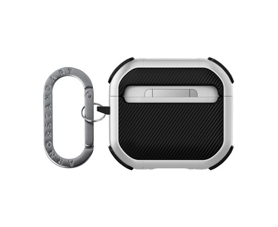Чохол для навушників Armorstandart Panzer для Apple Airpods 4 White (ARM82553), зображення 2 Чохол для навушників Armorstandart Panzer для Apple Airpods 4 White (ARM82553), зображення 2