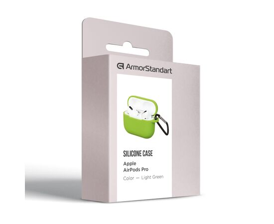 Чохол для навушників Armorstandart Silicone Case для Apple Airpods Pro Light Green (ARM56084), зображення 4