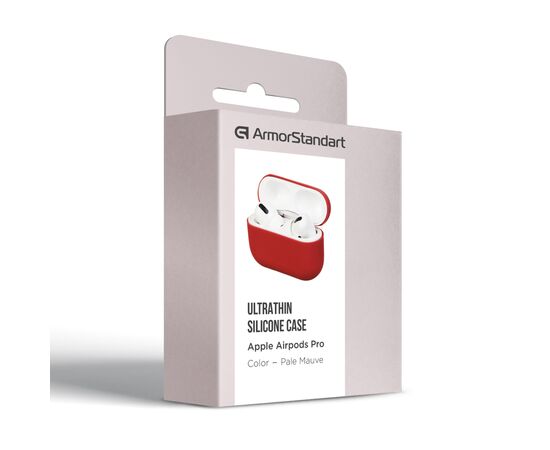 Чохол для навушників Armorstandart Ultrathin Silicone Case для Apple AirPods Pro Pale Mauve (ARM55954), зображення 3