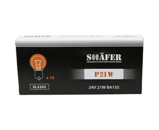 Автолампа SHAFER 24V21WP21WBA15S (SL2202), изображение 2 Автолампа SHAFER 24V21WP21WBA15S (SL2202), изображение 2