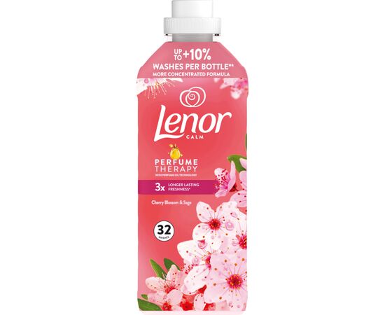 Кондиционер для белья Lenor Вишневый цвет и шалфей 675 мл (8700216723657), изображение 2 Кондиционер для белья Lenor Вишневый цвет и шалфей 675 мл (8700216723657), изображение 2