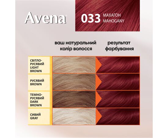 Краска для волос Acme Color Avena Gloss Color Стойкая 033 - Махагон (4823115502704), изображение 5 Краска для волос Acme Color Avena Gloss Color Стойкая 033 - Махагон (4823115502704), изображение 5