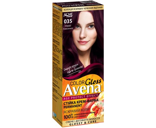 Краска для волос Acme Color Avena Gloss Color Стойкая 035 - Гранат (4823115502728)