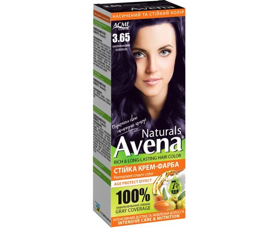 Краска для волос Acme Color Avena Naturals Стойкая 3.65 - Aubergin (4823115503237)