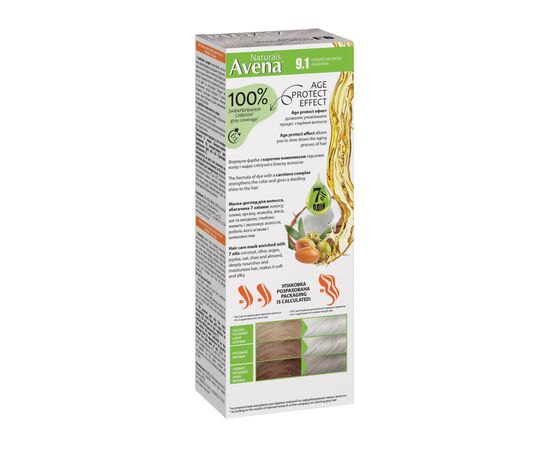 Фарба для волосся Acme Color Avena Naturals Стійка 9.1 - Ash Blonde (4823115503060), зображення 2 Фарба для волосся Acme Color Avena Naturals Стійка 9.1 - Ash Blonde (4823115503060), зображення 2