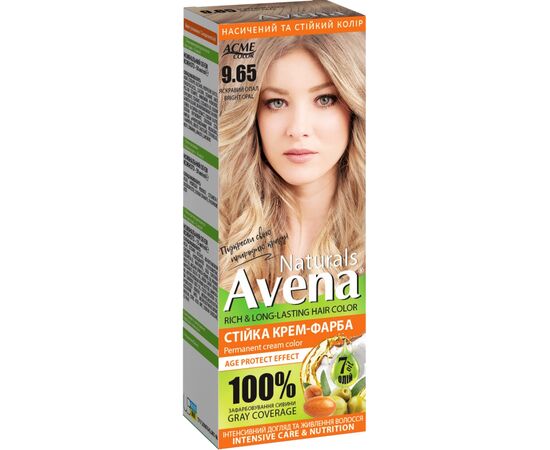 Фарба для волосся Acme Color Avena Naturals Стійка 9.65 - Bright Opal (4823115503077)