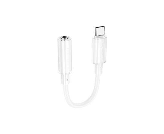 Адаптер USB-C to 3.5mm F 1.0m BV22 white BOROFONE (6941991117008)